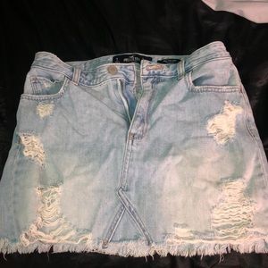 Blue jean skirt